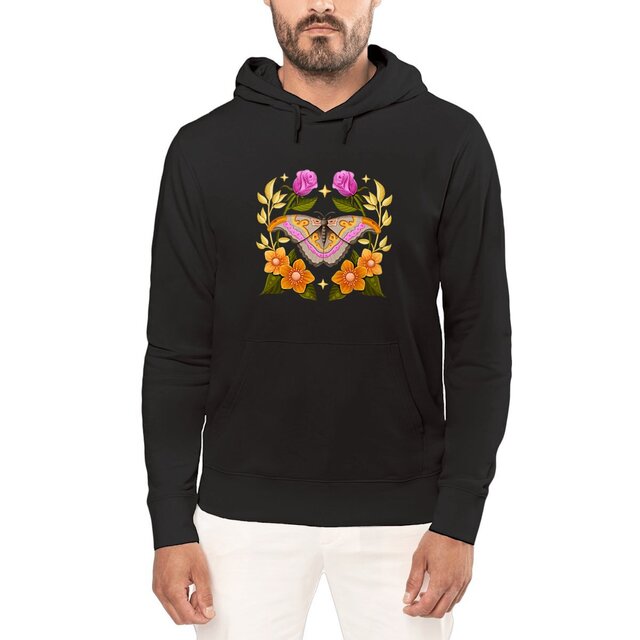 Image front Atlas Moth Hoodie