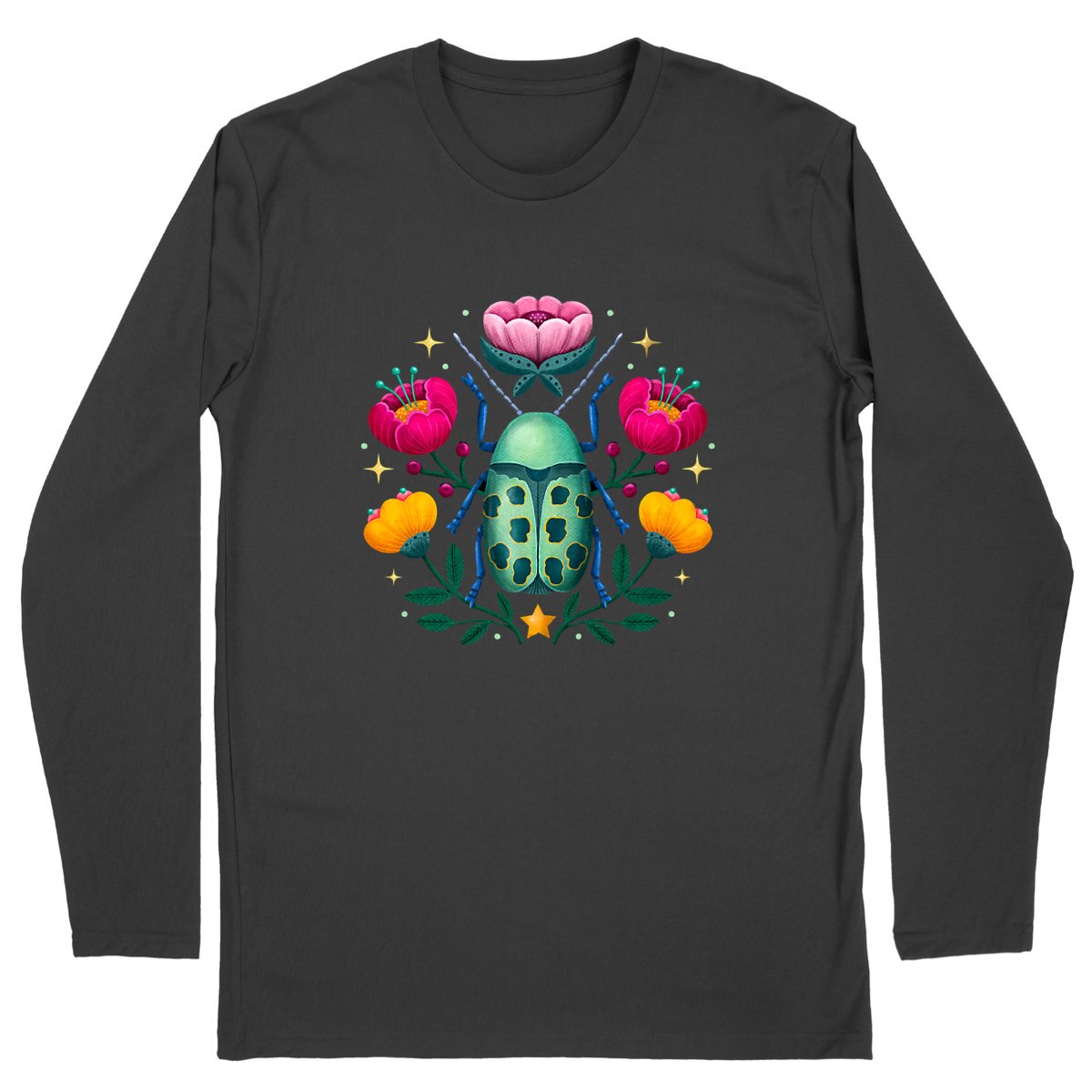 Image back Flower Beetle Dark Long Sleeves