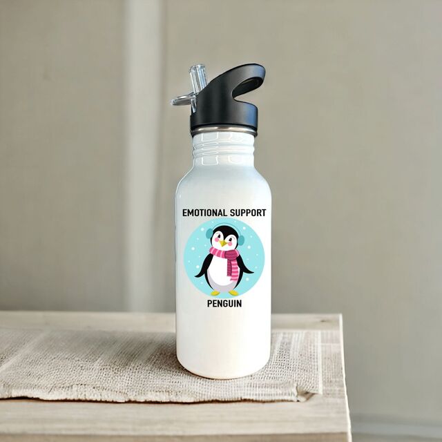 Image front Emotional Support Penguin Bottle