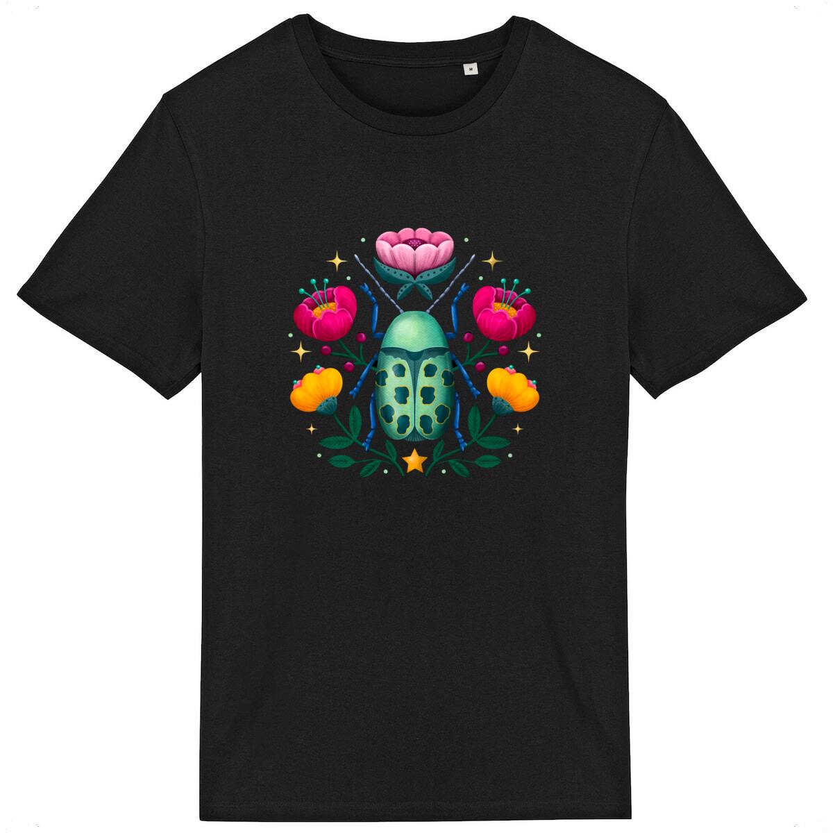 Image back Flower Beetle Dark T-Shirt