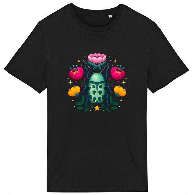 Image back Flower Beetle Dark T-Shirt