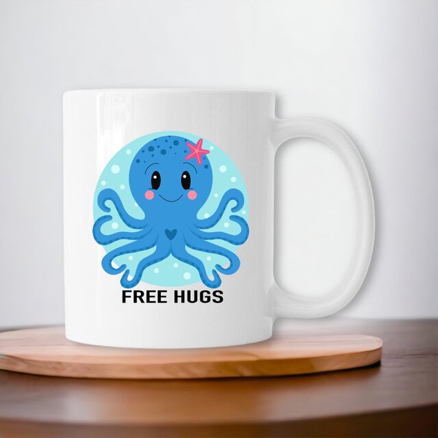 Image front Free Hugs Ceramic Mug