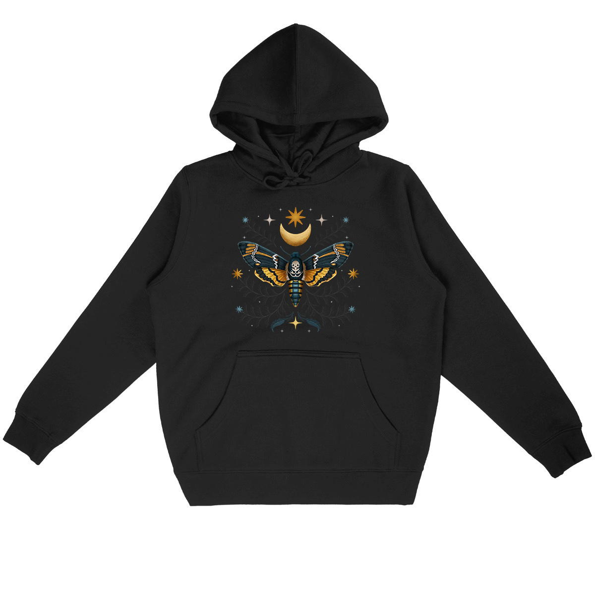 Image back Death Head's Moth Hoodie