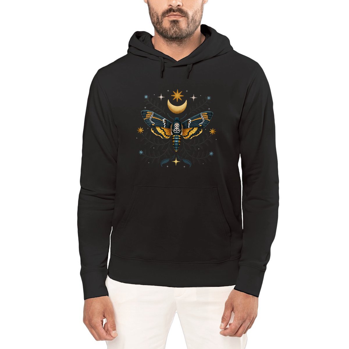 Image front Death Head's Moth Hoodie
