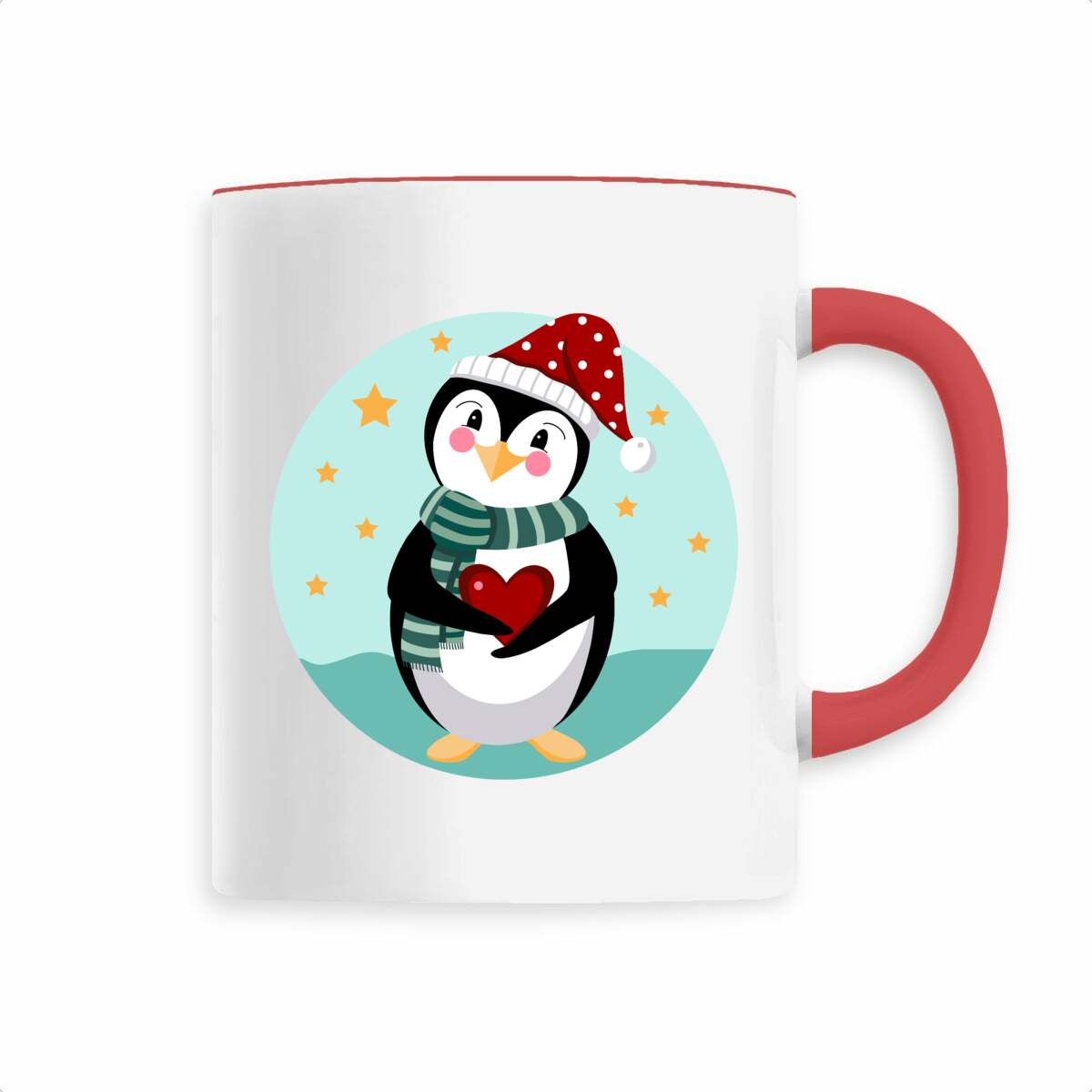 Image back Christmas Support Penguin Mug