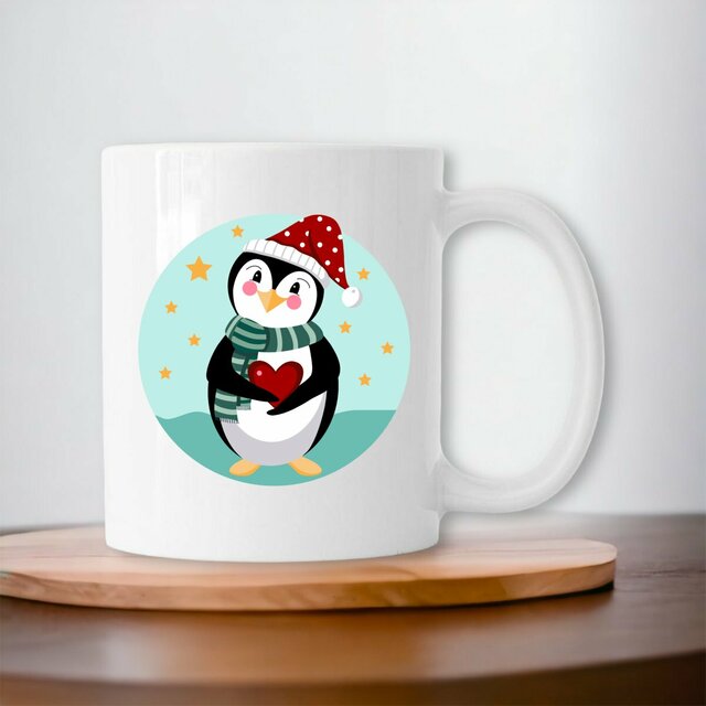 Image front Christmas Support Penguin Mug