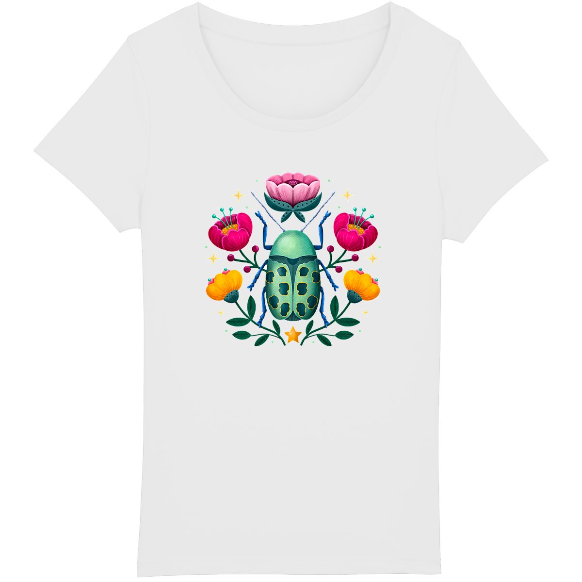 Image back Flower Beetle Light Women's T-Shirt