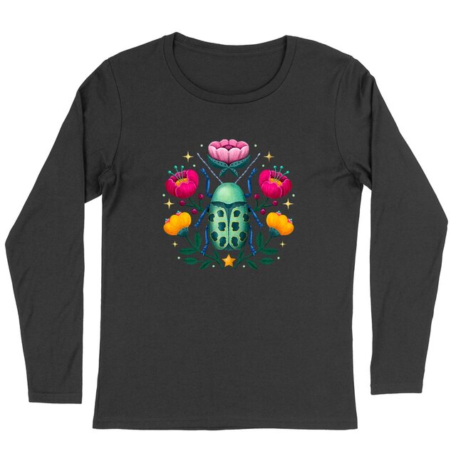 Image back Flower Beetle Dark Women Long Sleeves