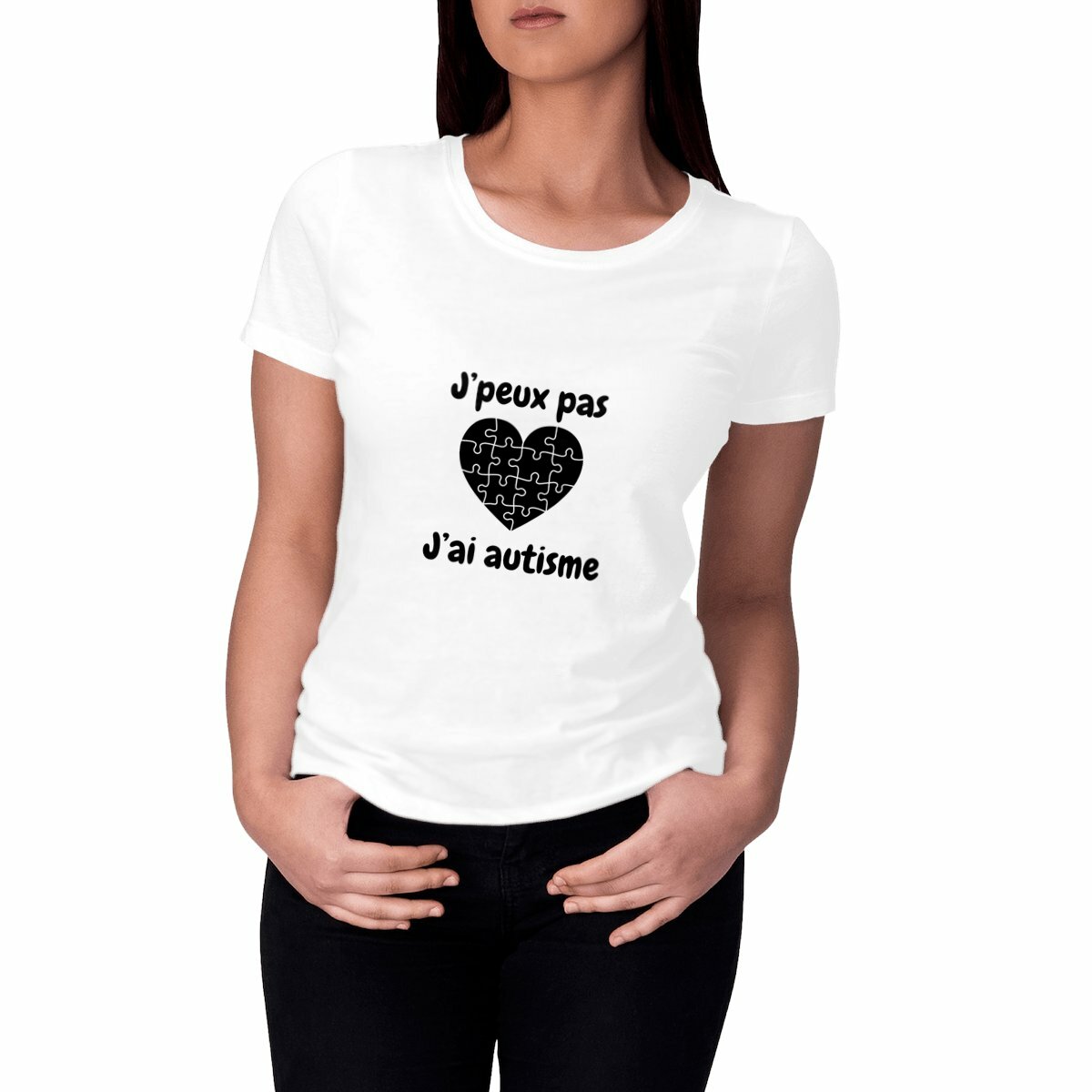 Image front T-shirt Femme - J'peux pas TSA