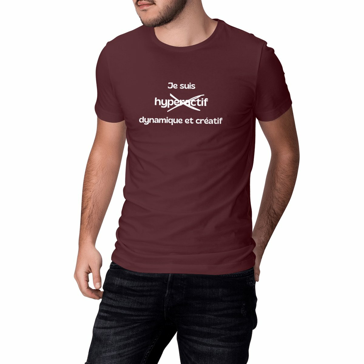 Image front T-shirt unisexe - Hyperactif
