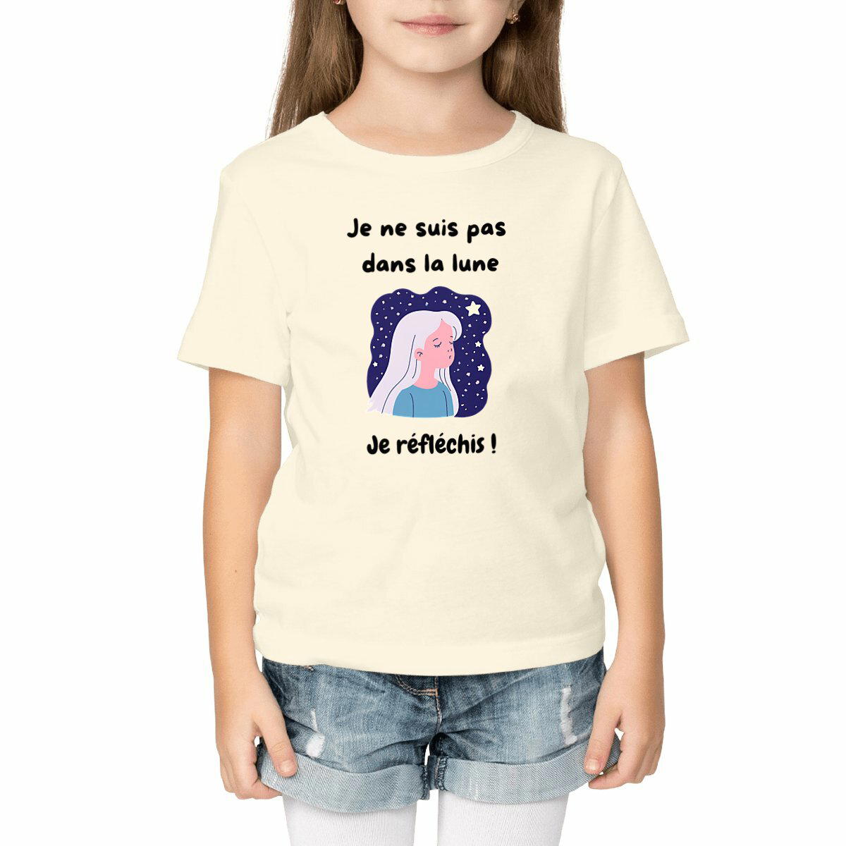 Image front T-shirt Enfant - Lune