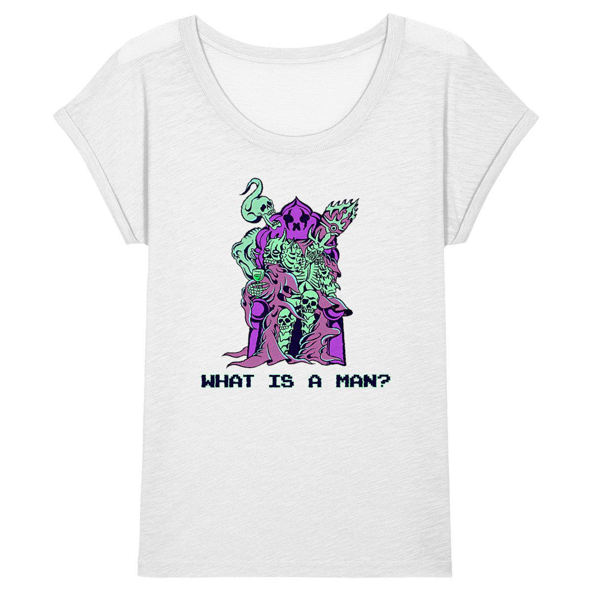 Image back Bored Throne Lich, What is a Man? (Vaporwave Colors)