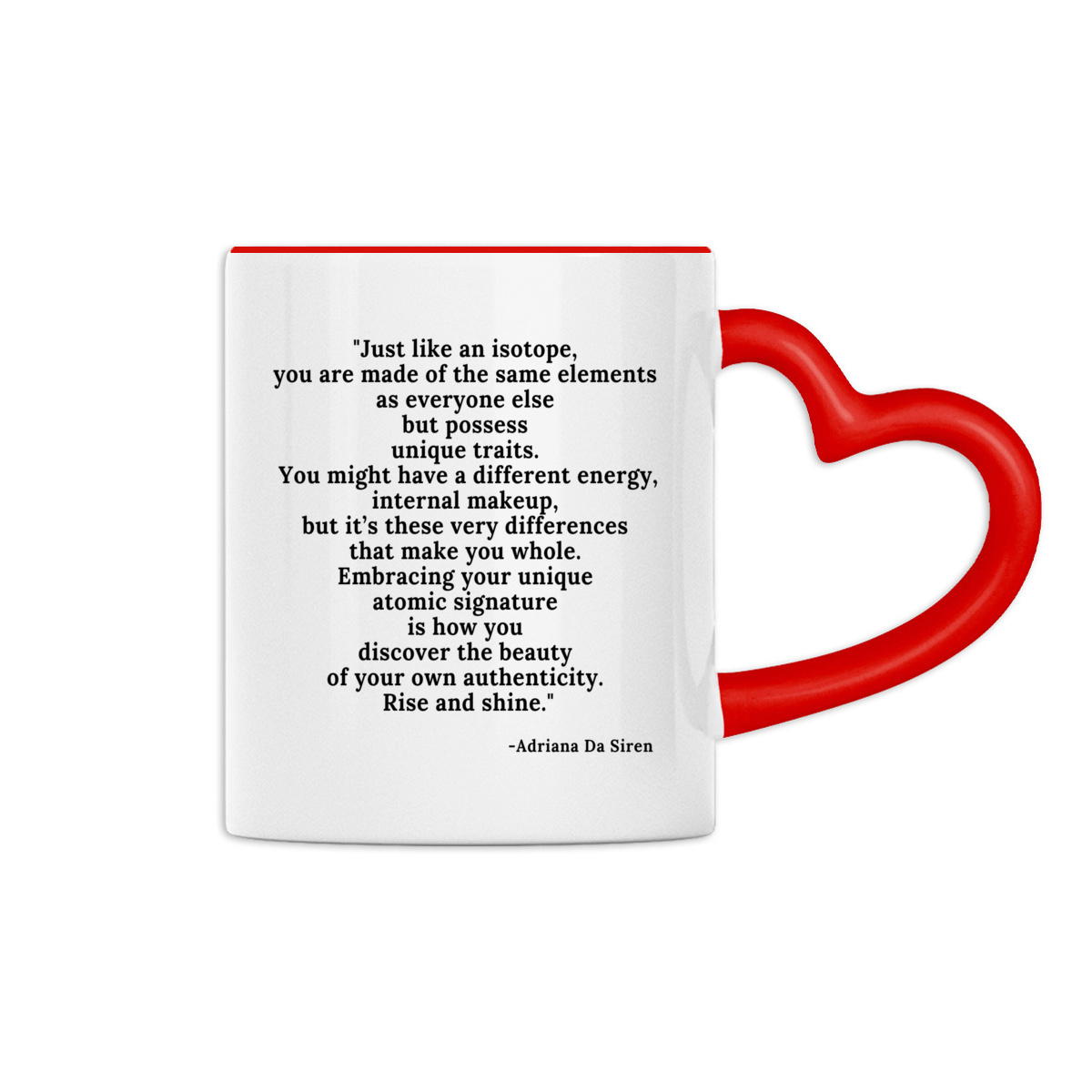 Heart-Shaped Mug - Perfect for Your Morning Coffee - Rise and Shine - Image