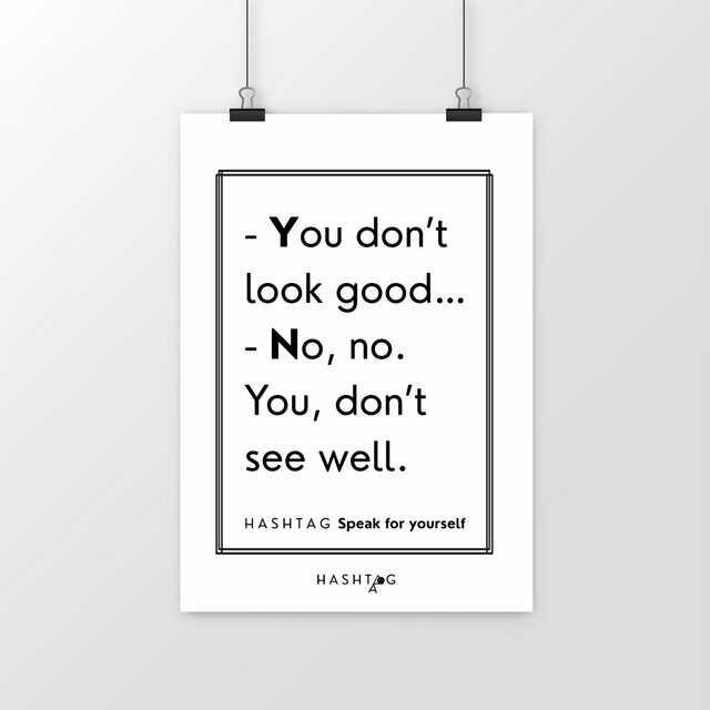 Image front H A S H T A G - Speak for Yourself - Post/R White