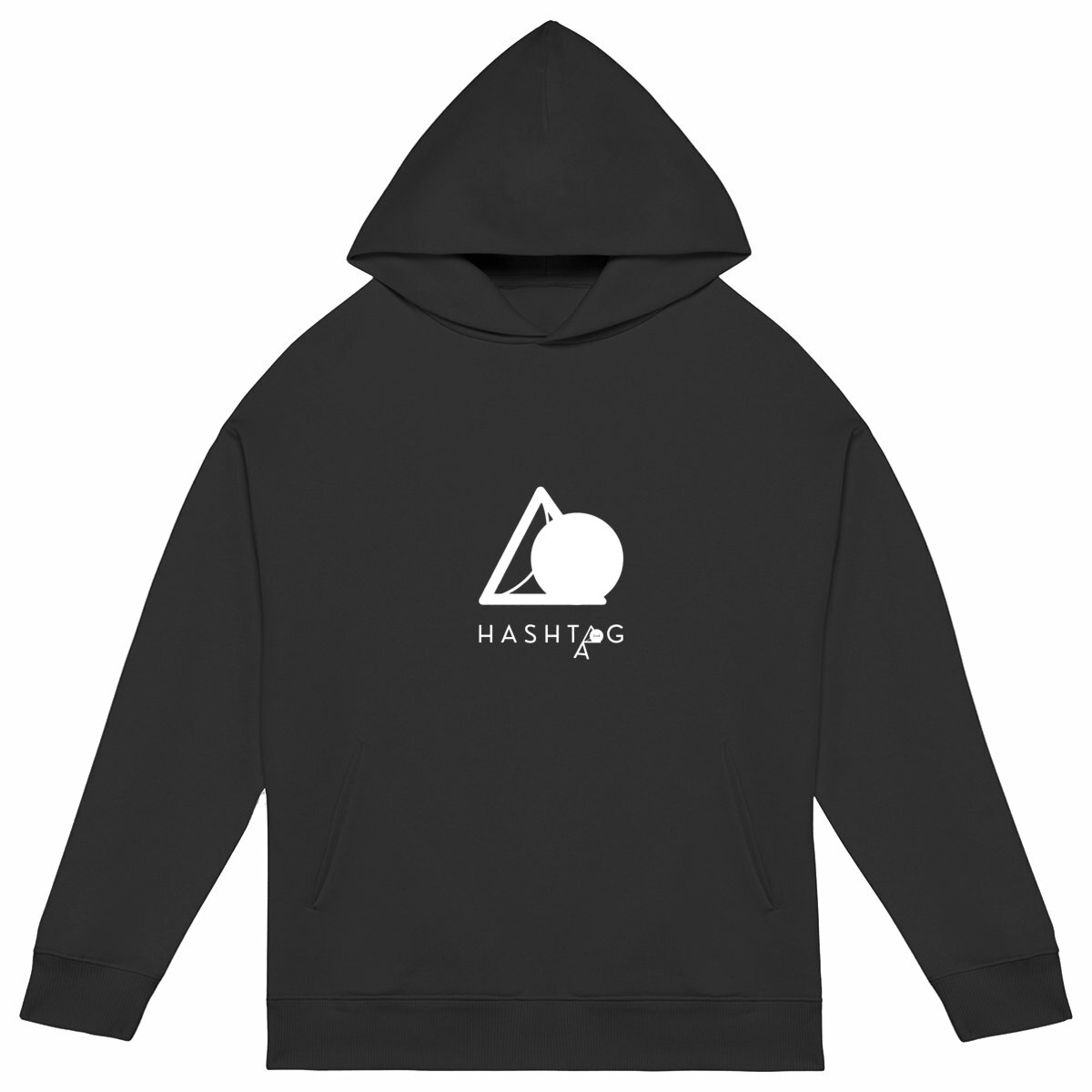 Image front H A S H T A G - Illusion is a Delusion. - U&I-Gender Oversized Hoodie White Edited