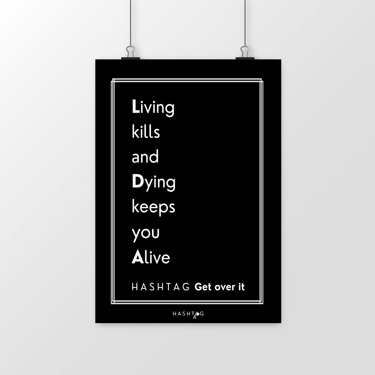 Image front H A S H T A G - Get Over It - Post/R Black