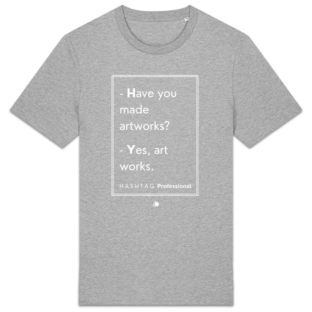 Image back H A S H T A G - Professional. - U&I-Gender T-Shirt Heavyweight White Edited