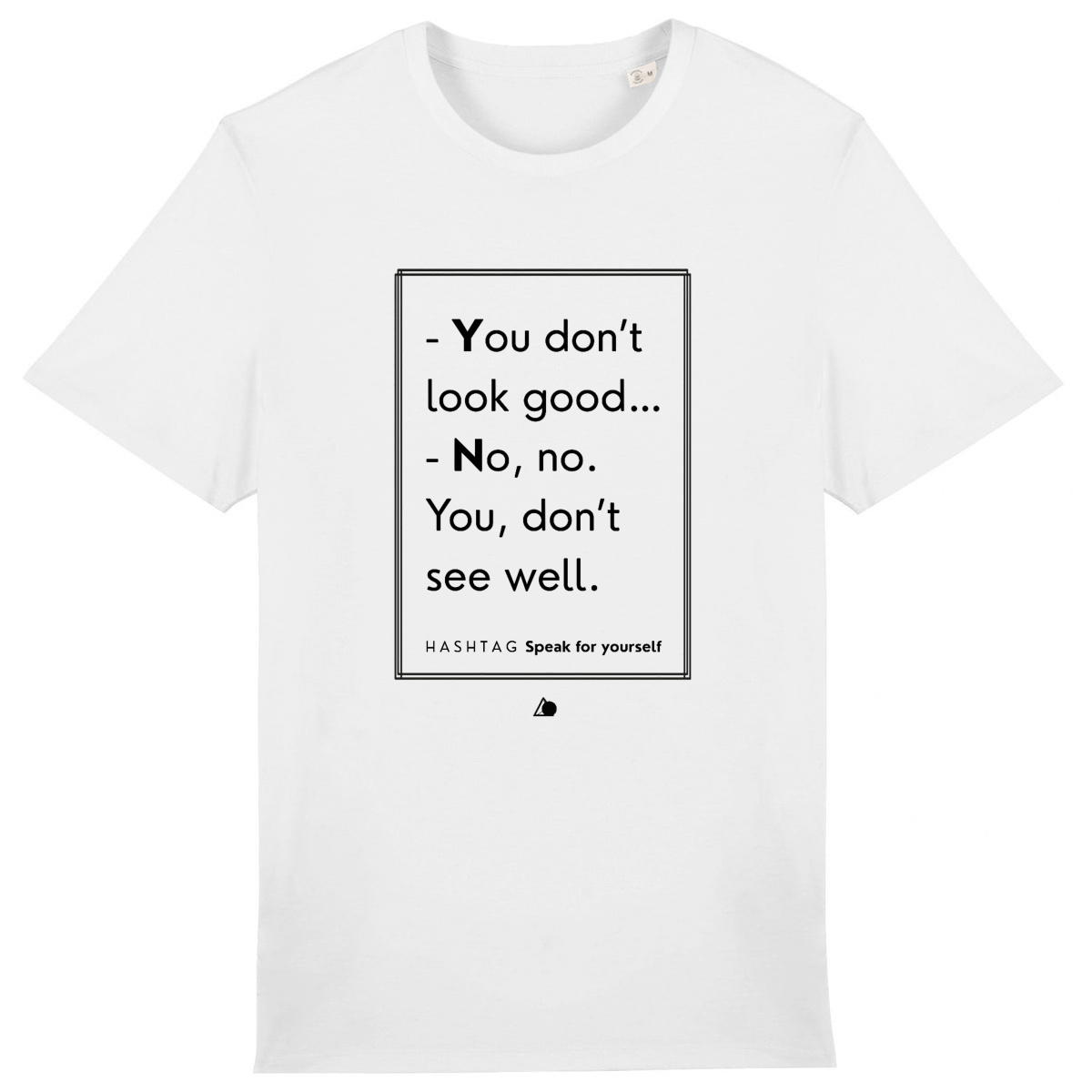 Image front H A S H T A G - Speak for Yourself. - U&I-Gender T-Shirt Heavyweight Black Edited