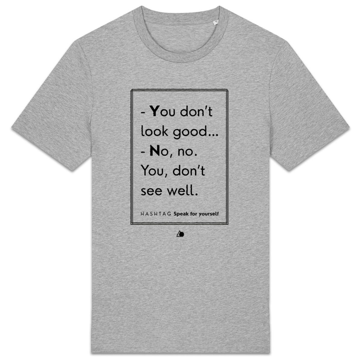 Image back H A S H T A G - Speak for Yourself. - U&I-Gender T-Shirt Heavyweight Black Edited