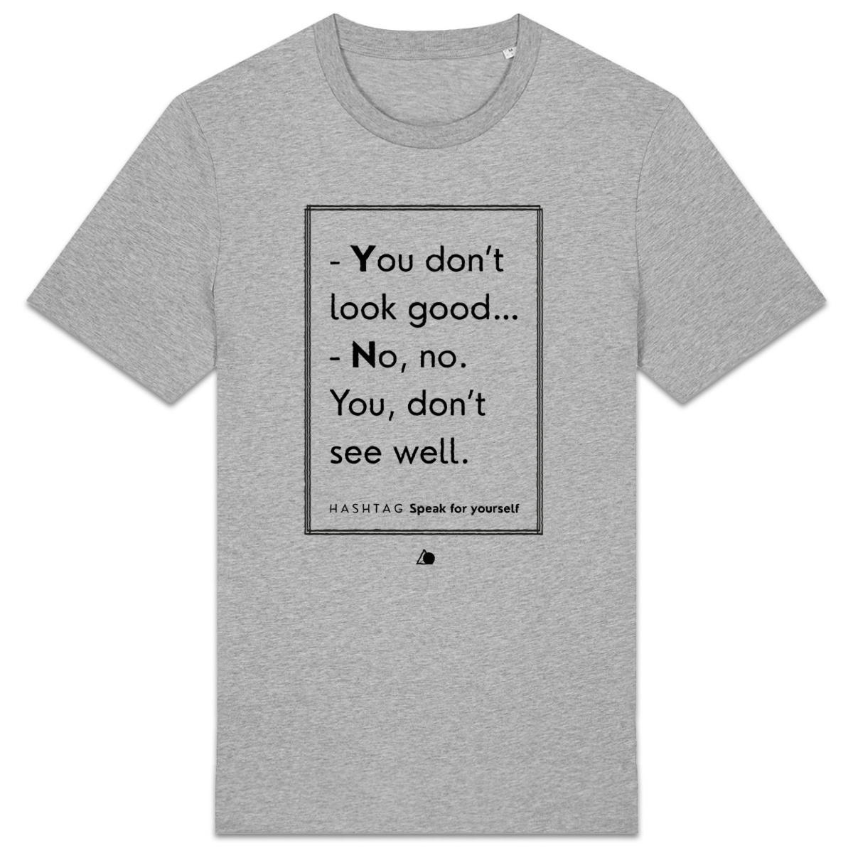 Image back H A S H T A G - Speak for Yourself. - U&I-Gender T-Shirt Heavyweight Black Edited