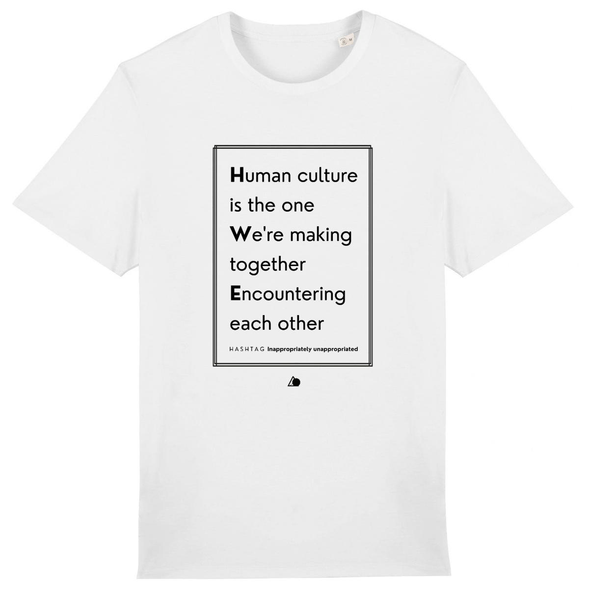 Image front H A S H T A G - Inappropriate. - U&I-Gender T-Shirt Heavyweight Black Edited