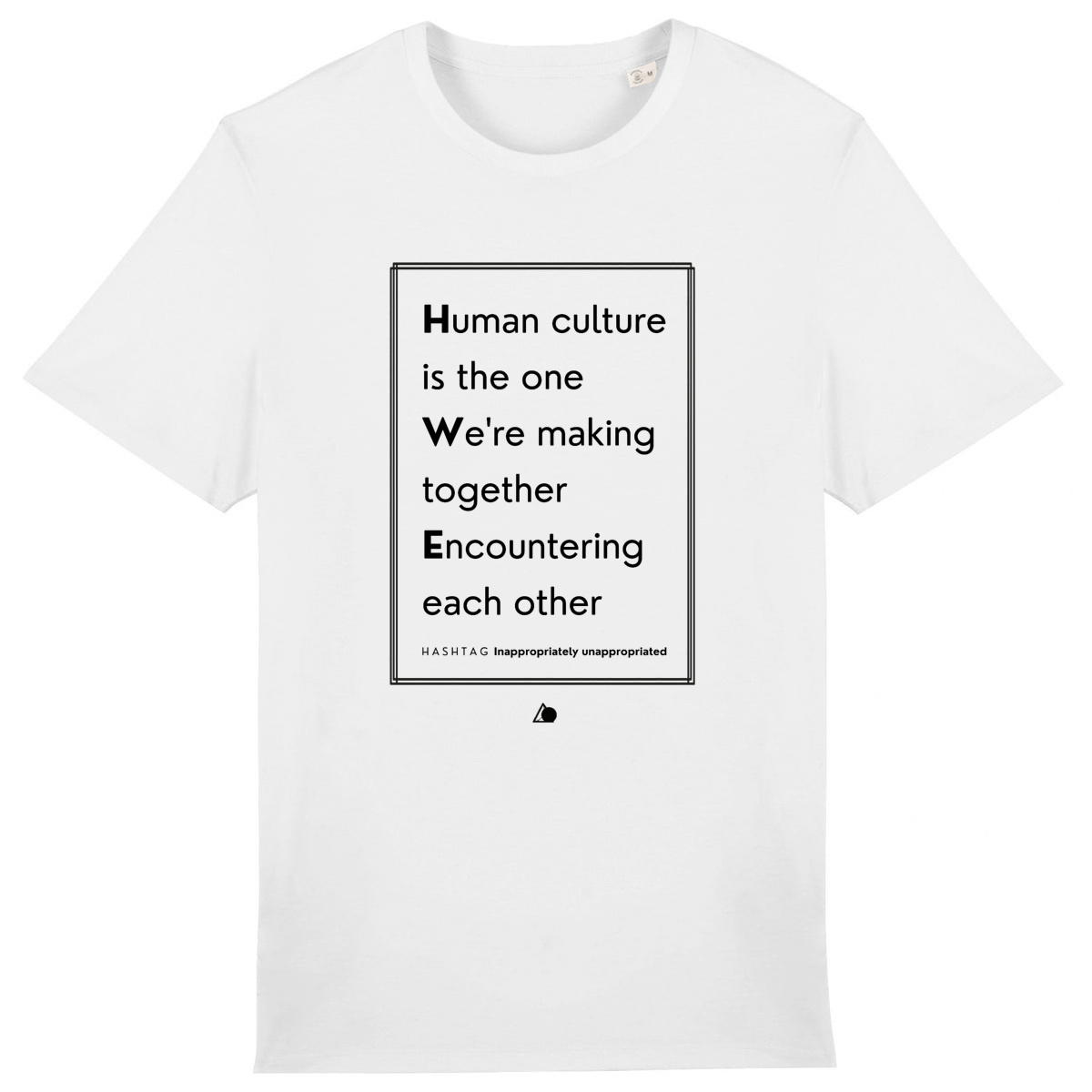 Image front H A S H T A G - Inappropriate. - U&I-Gender T-Shirt Heavyweight Black Edited