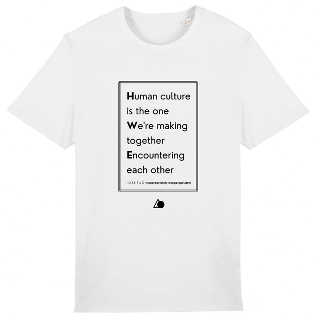 Image front H A S H T A G - Inappropriate. - U&I-Gender T-Shirt Heavyweight Black Edited