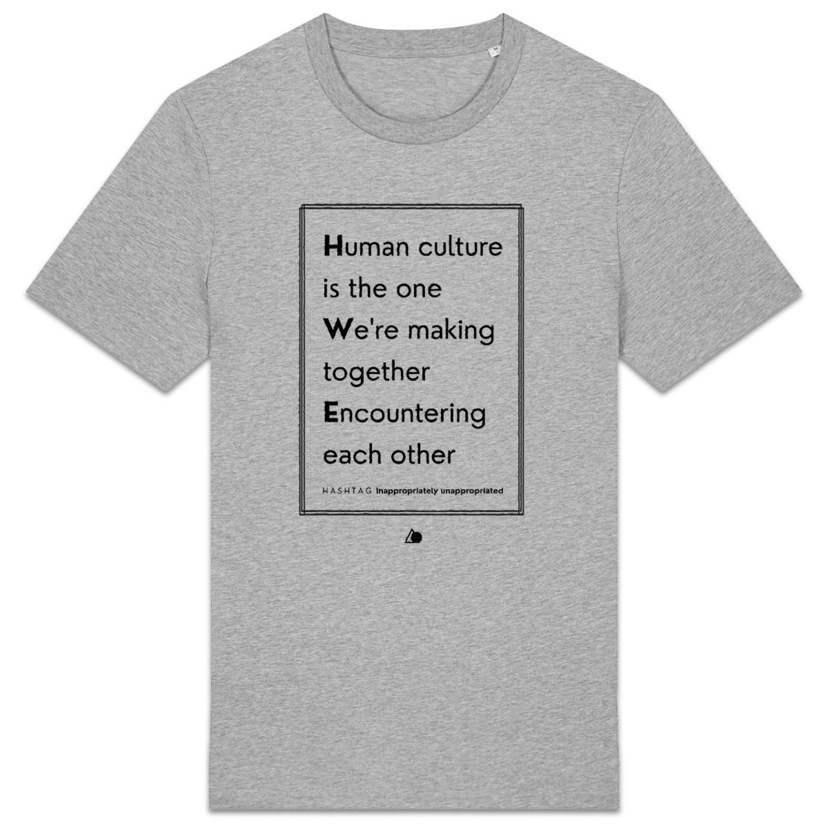 Image back H A S H T A G - Inappropriate. - U&I-Gender T-Shirt Heavyweight Black Edited