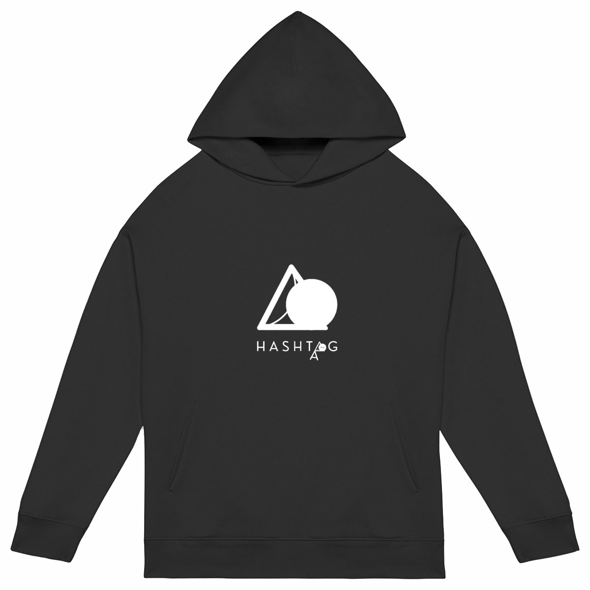 Image du produit H A S H T A G - Professional. - U&I-Gender Oversized Hoodie White Edited