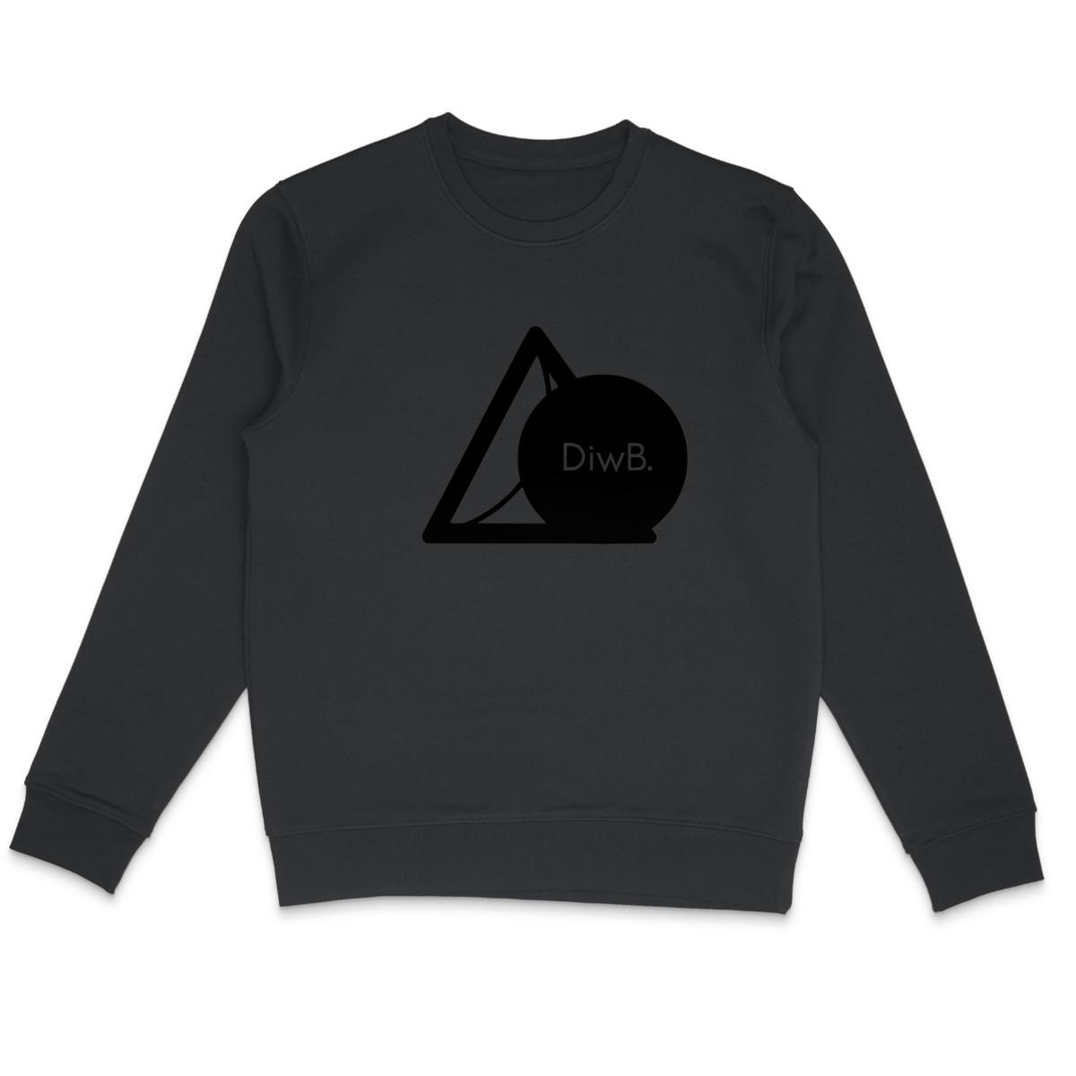 Image back Lightweight U&I-Gender Sweatshirt Black - DiwB Edition.