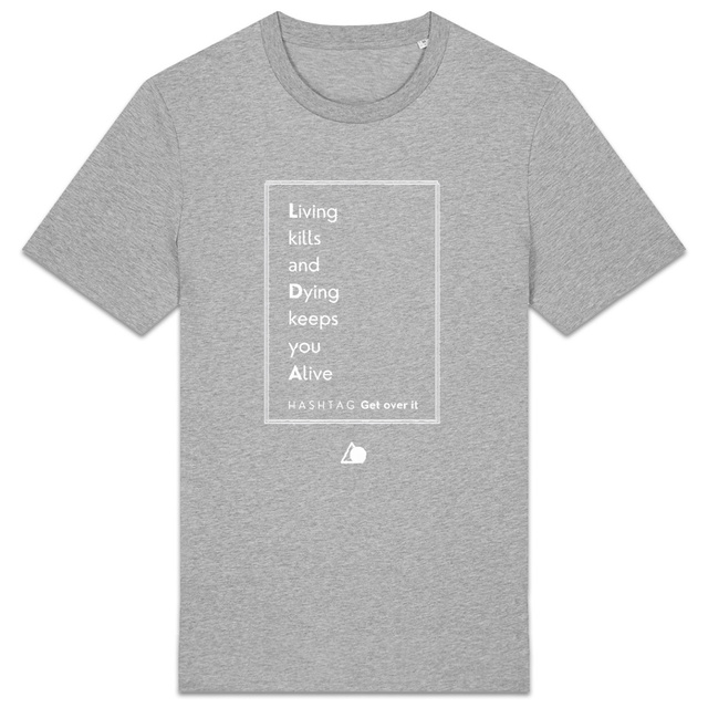 Image back H A S H T A G - Get Over It. - U&I-Gender T-Shirt Heavyweight White