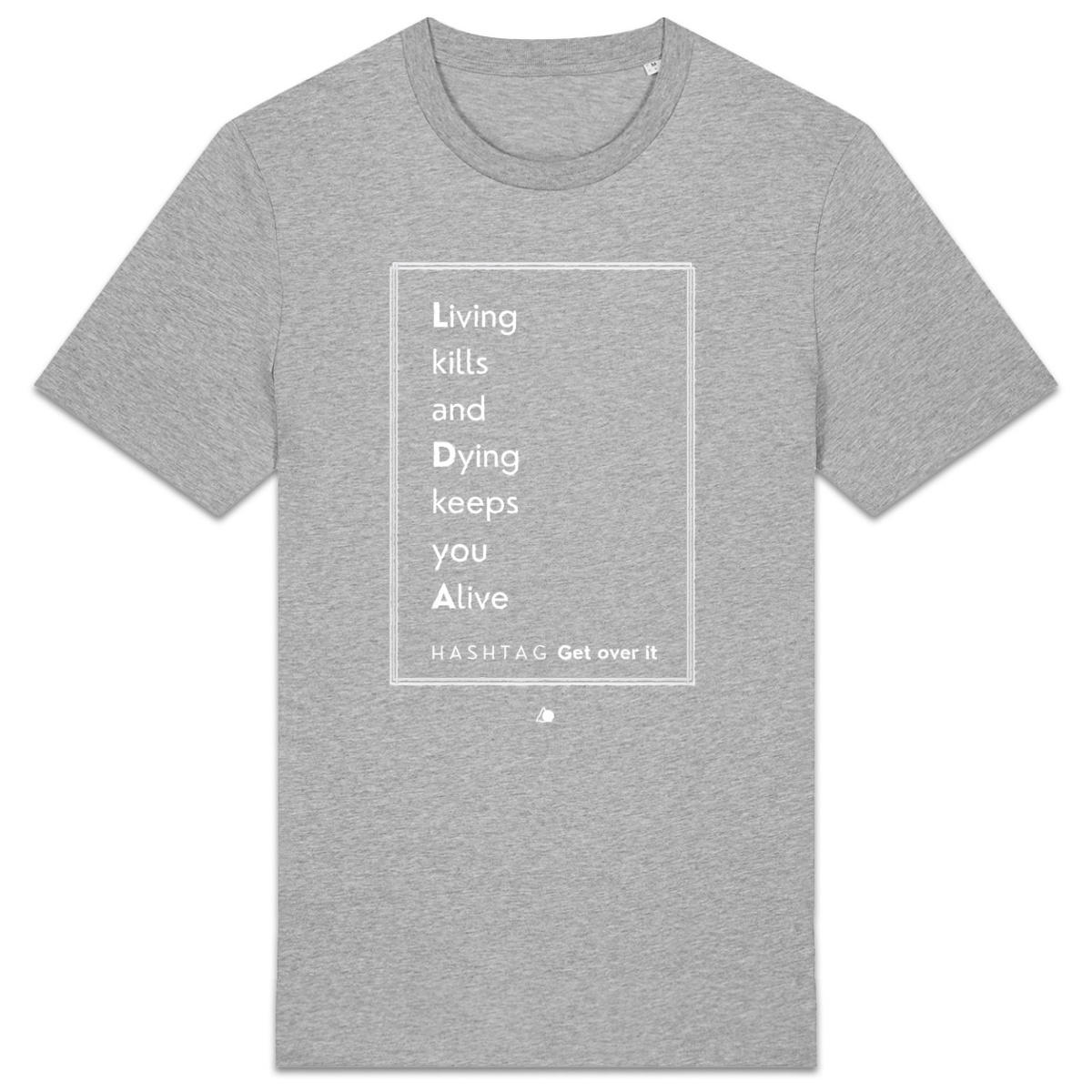 Image back H A S H T A G - Get Over It. - U&I-Gender T-Shirt Heavyweight White