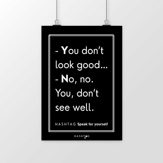 Image front H A S H T A G - Speak for Yourself - Post/R Black