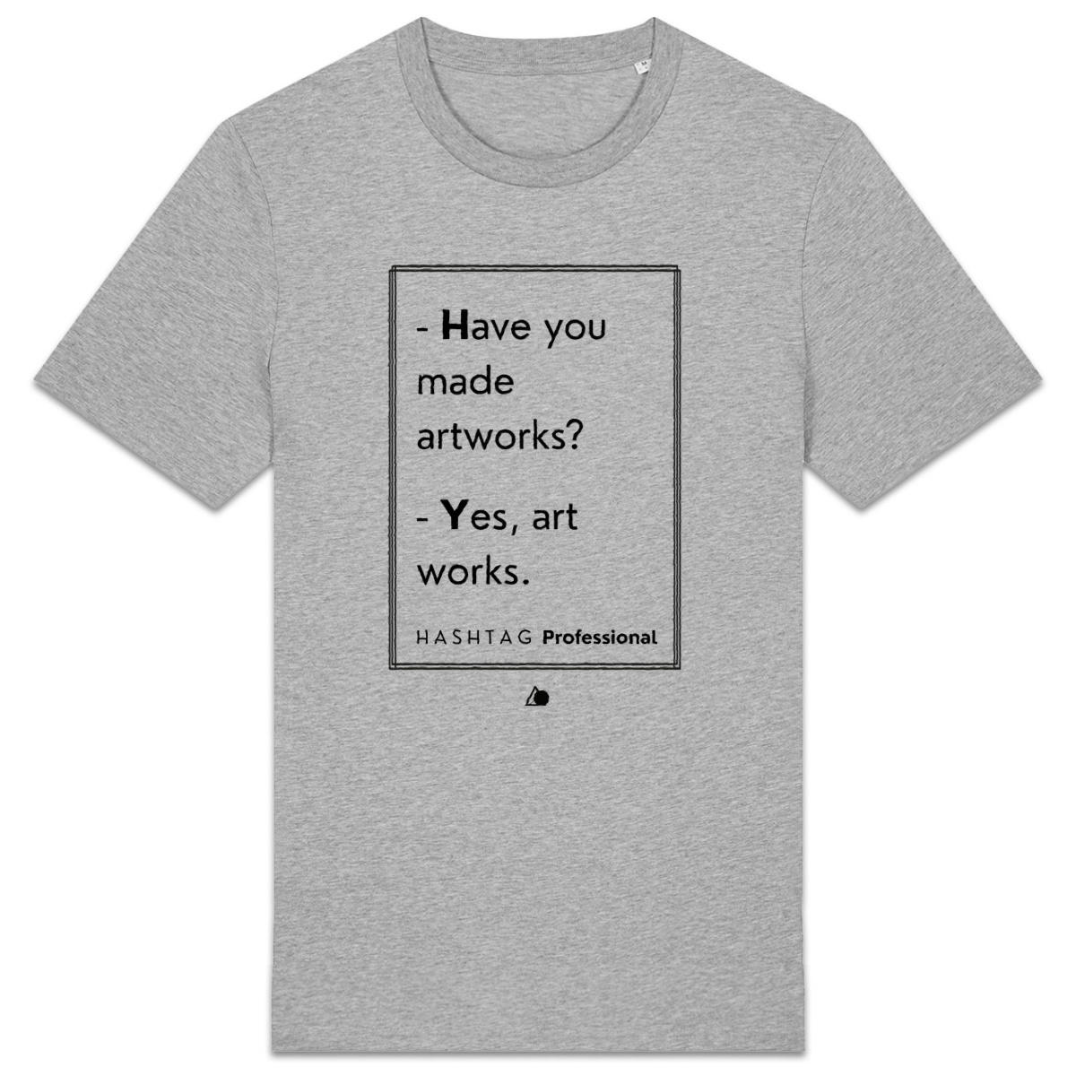 Image back H A S H T A G - Professional. - U&I-Gender T-Shirt Heavyweight Black Edited