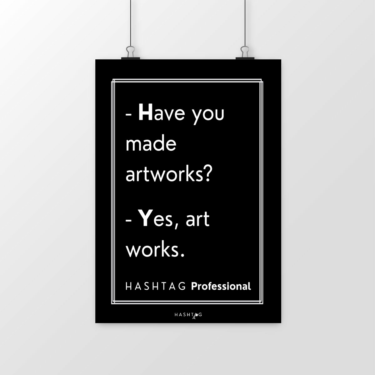 Image front H A S H T A G - Professional - Post/R Black