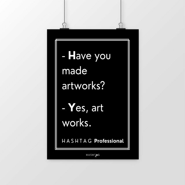 Image front H A S H T A G - Professional - Post/R Black