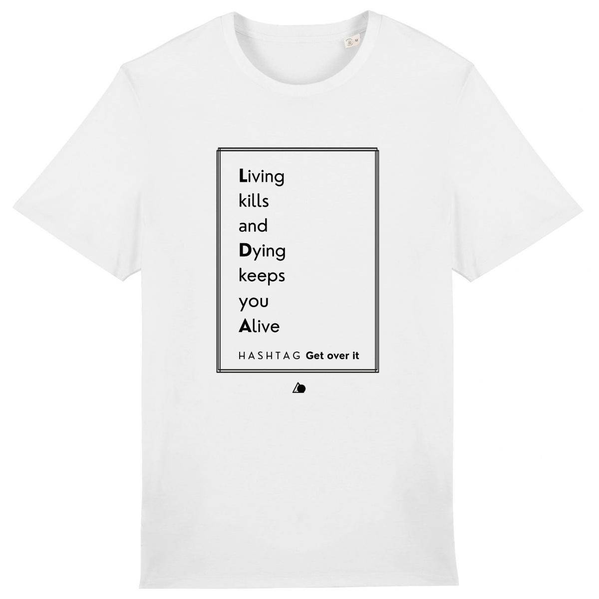 Image front H A S H T A G - Get Over It. - U&I-Gender T-Shirt Heavyweight Black Edited