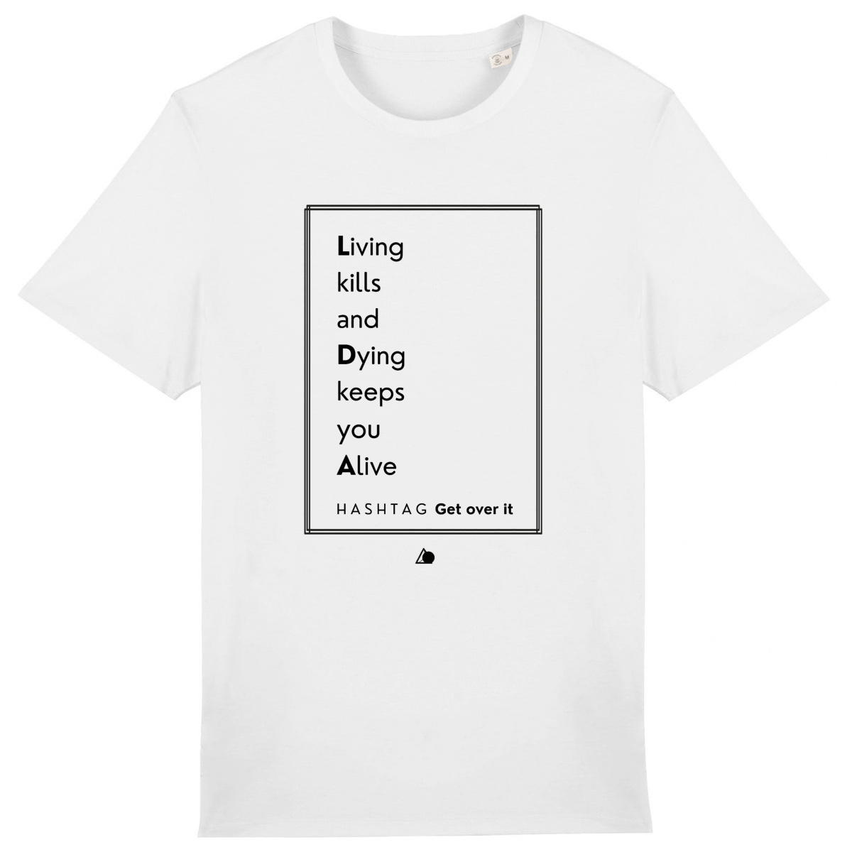 Image front H A S H T A G - Get Over It. - U&I-Gender T-Shirt Heavyweight Black Edited