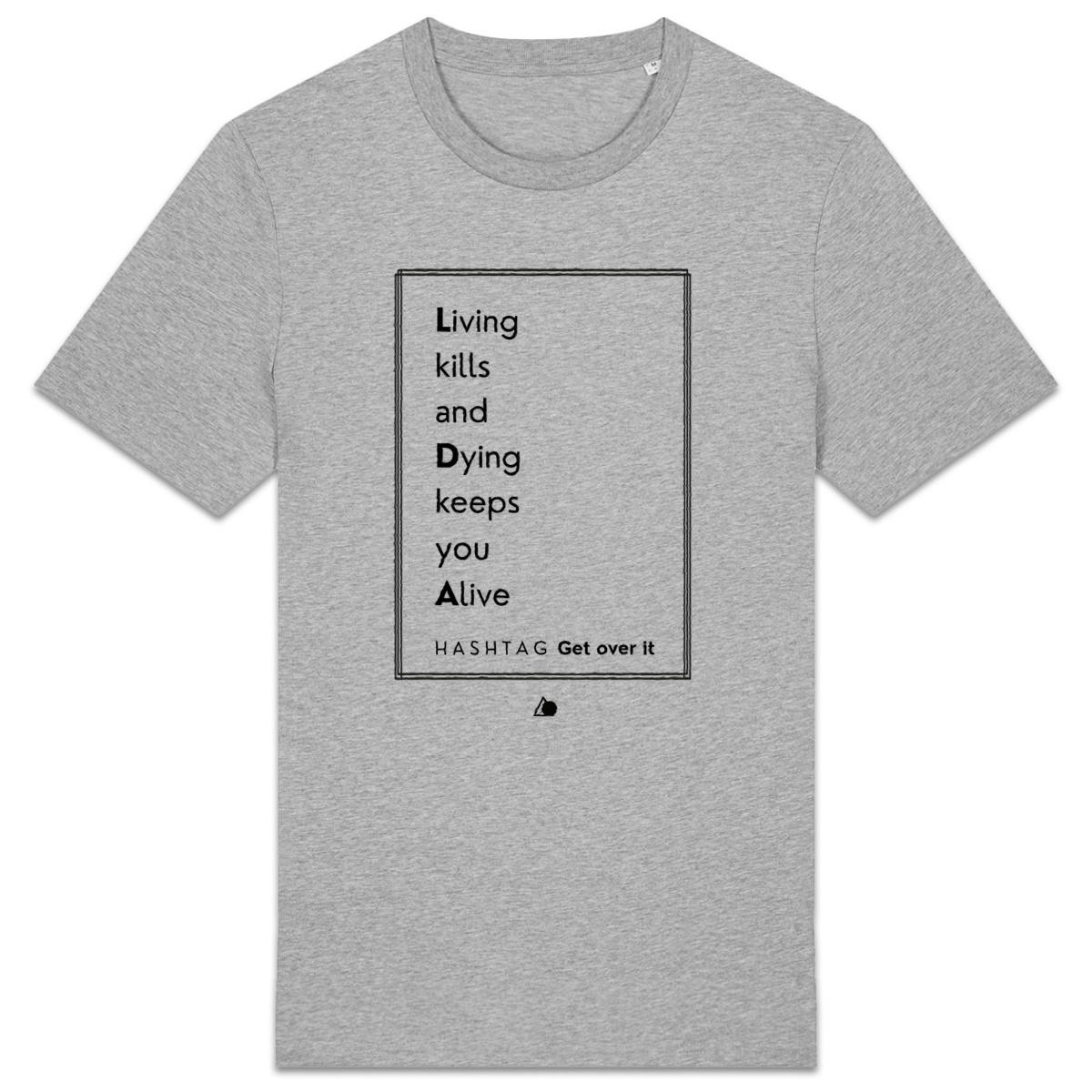 Image back H A S H T A G - Get Over It. - U&I-Gender T-Shirt Heavyweight Black Edited