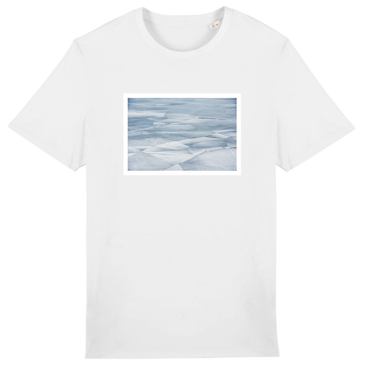 Image front Crackling Geneva White-lined - U&I-Gender T-Shirt Heavyweight