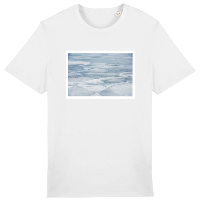 Image front Crackling Geneva White-lined - U&I-Gender T-Shirt Heavyweight