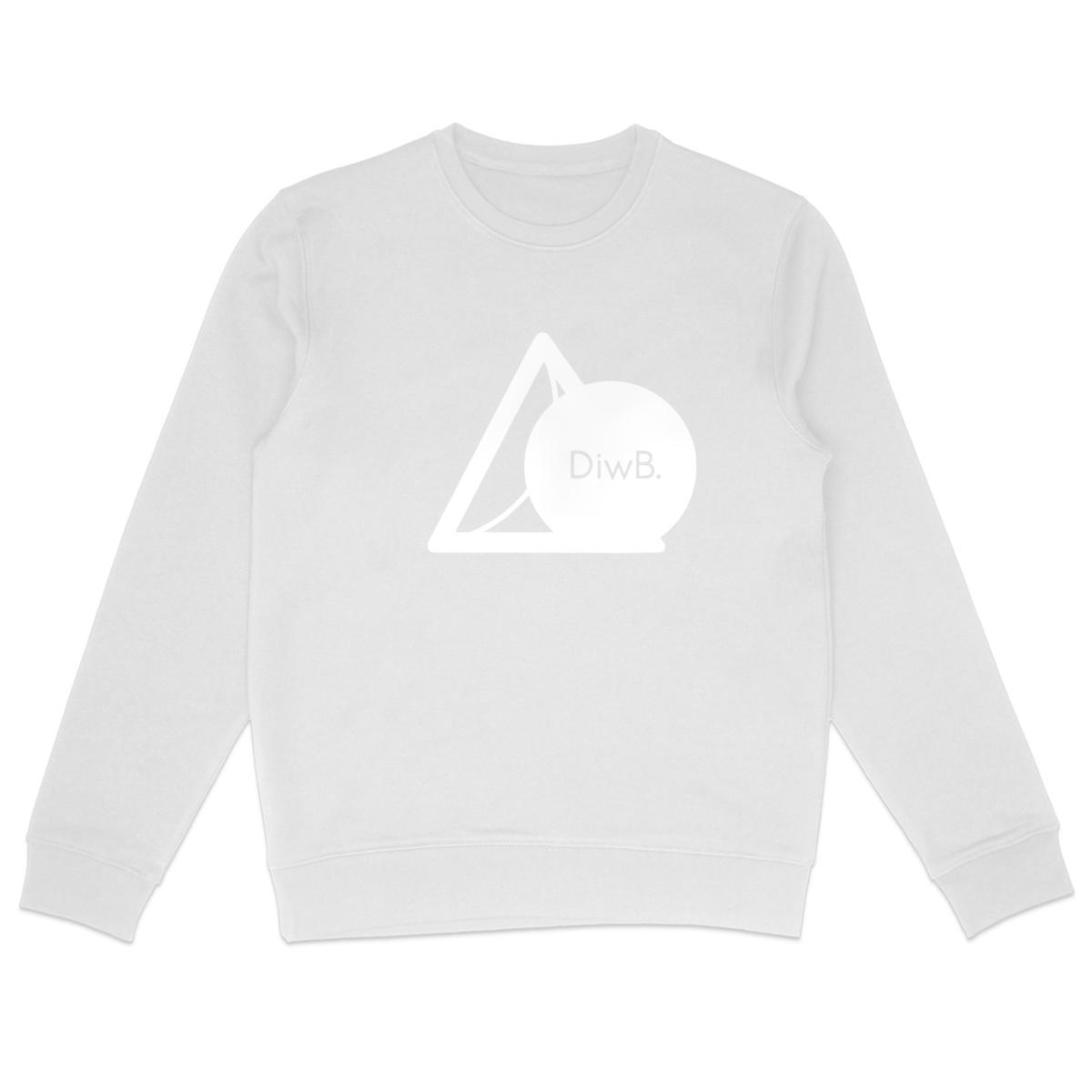 Image front Lightweight U&I-Gender Sweatshirt White - DiwB Edition.