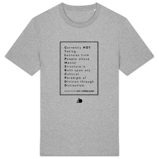 Image back H A S H T A G - Universal. - U&I-Gender T-Shirt Heavyweight Black Edited