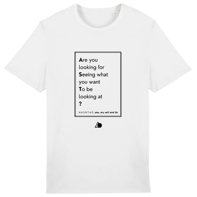 Image front H A S H T A G - The Power of Three. - U&I-Gender T-Shirt Heavyweight Black Edited