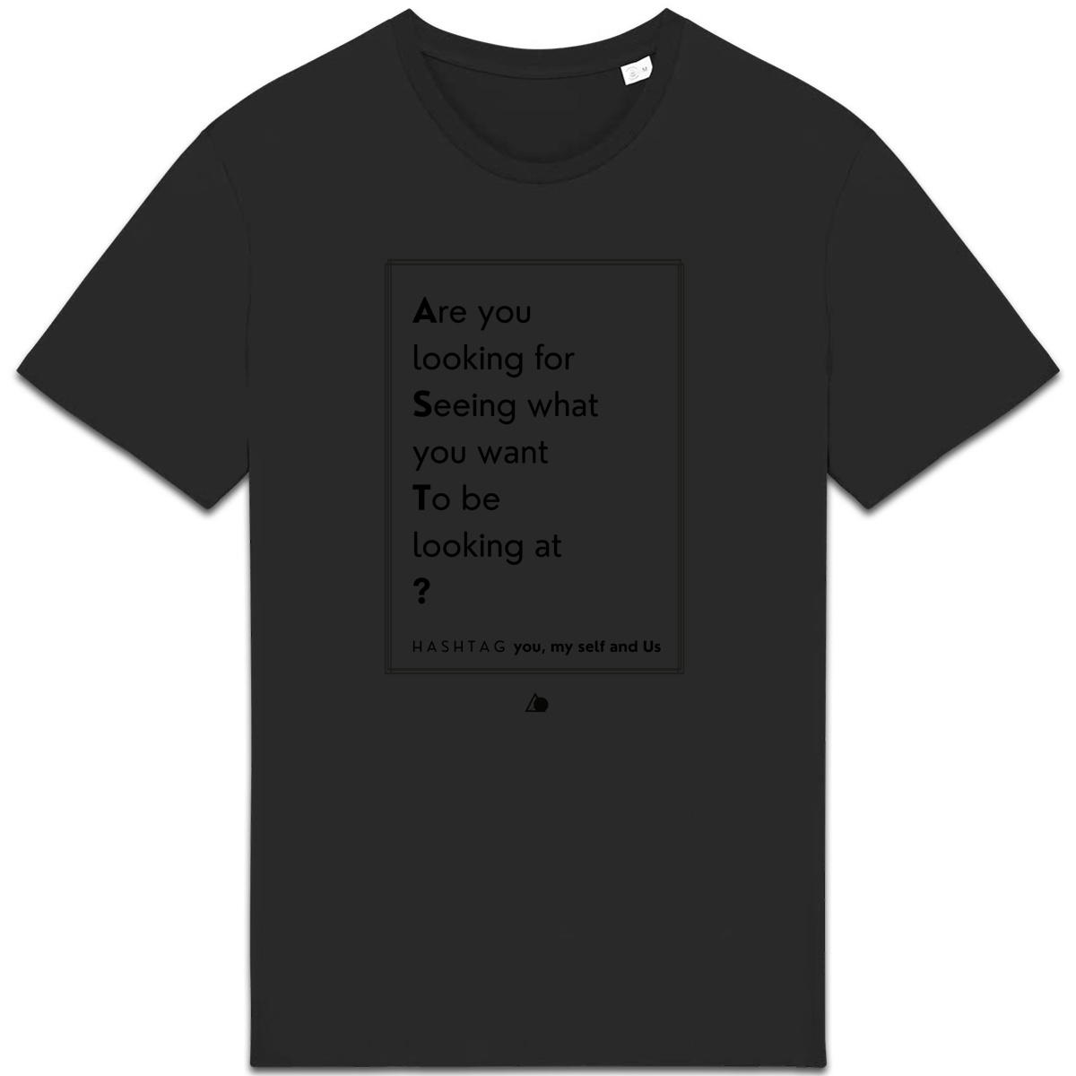 Image back H A S H T A G - The Power of Three. - U&I-Gender T-Shirt Heavyweight Black Edited