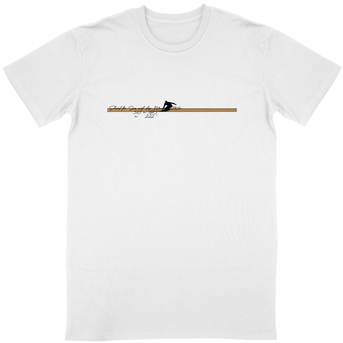 T-shirt Unisexe Classique Liseré Surf - Image