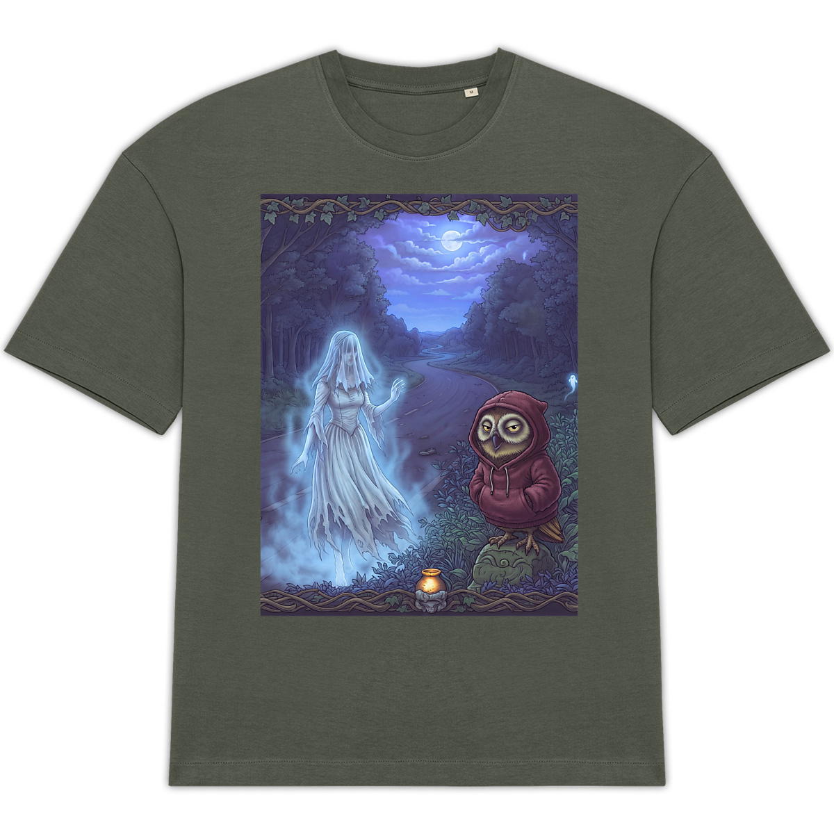 T-shirt Unisexe Oversized - Dame blanche - Image