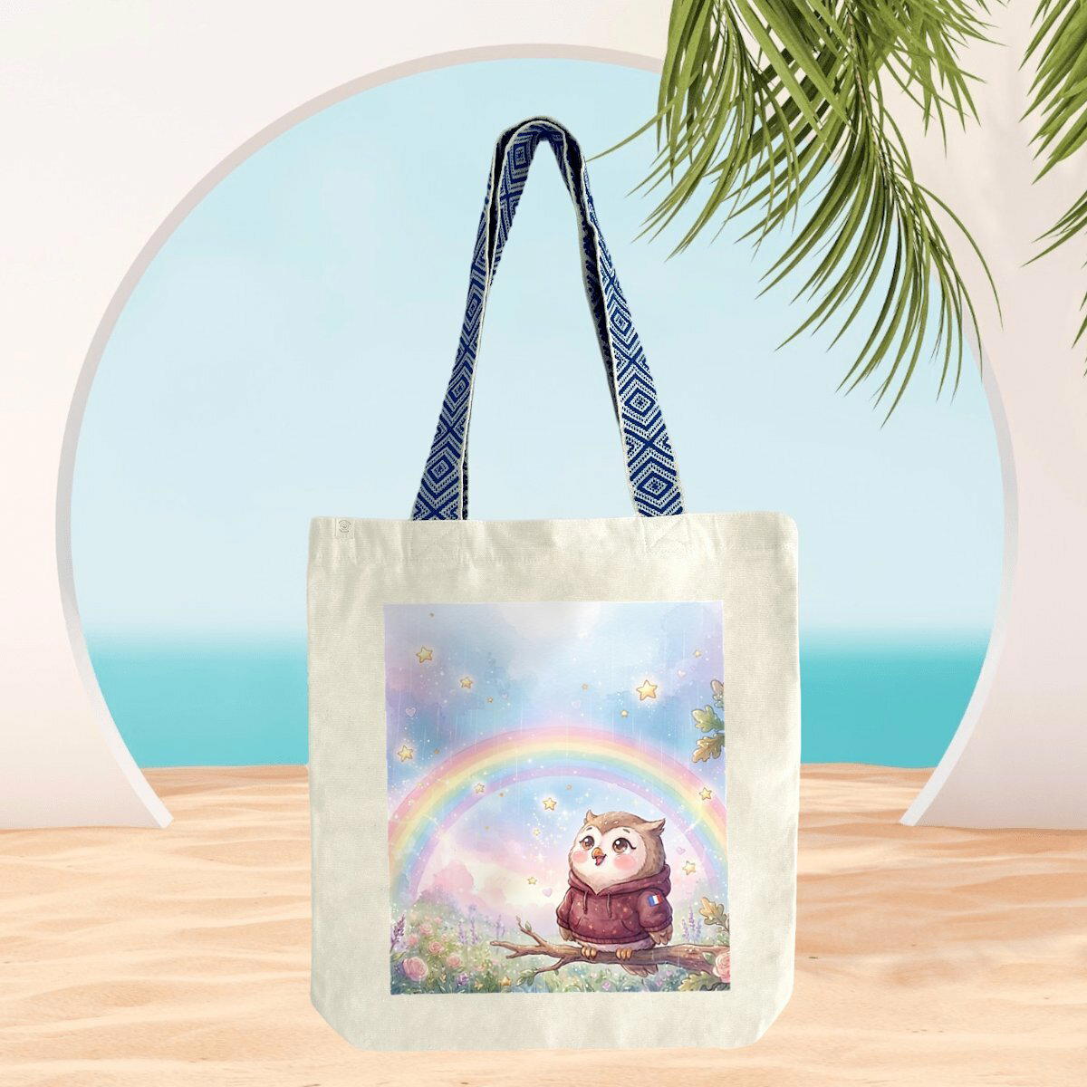 Totebag ethnique - Arc en ciel