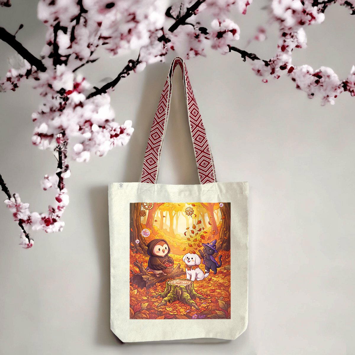 Totebag ethnique - Automne souche