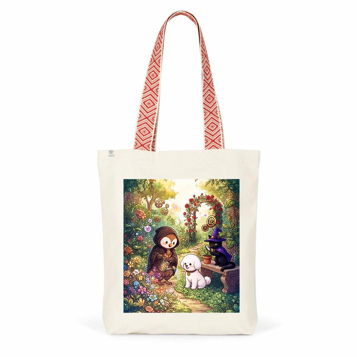 Totebag ethnique - jardin - Image